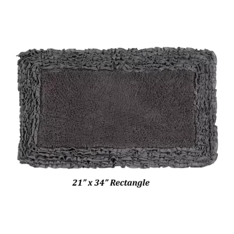 Better Trends Shaggy Border Mat Bath Rug