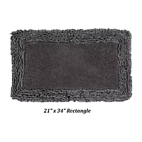Better Trends Shaggy Border Mat Bath Rug