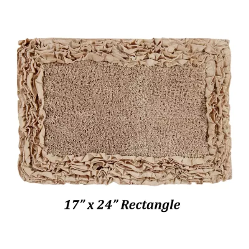 Better Trends Shaggy Border Mat Bath Rug
