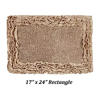Better Trends Shaggy Border Mat Bath Rug
