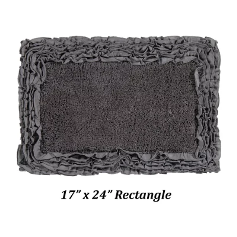 Better Trends Shaggy Border Mat Bath Rug