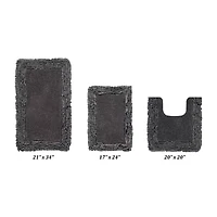 Better Trends Shaggy Border Mat Bath Rug