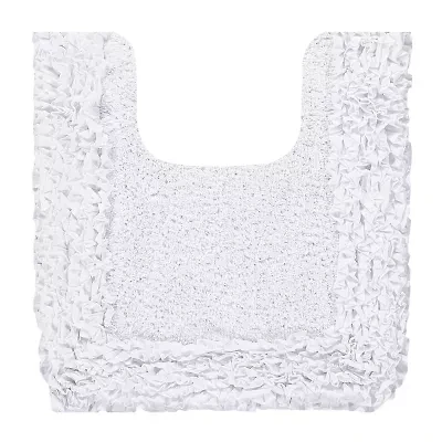 Better Trends Shaggy Border Mat Bath Contour Rug