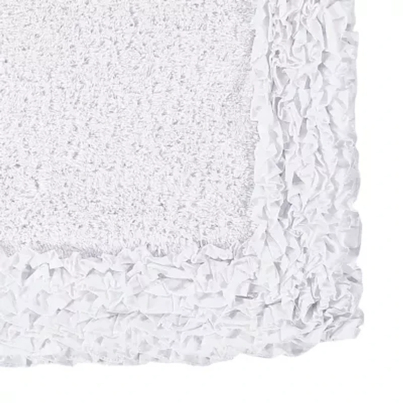 Better Trends Shaggy Border Mat Bath Contour Rug