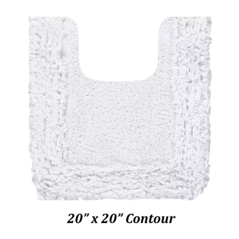 Better Trends Shaggy Border Mat Bath Contour Rug