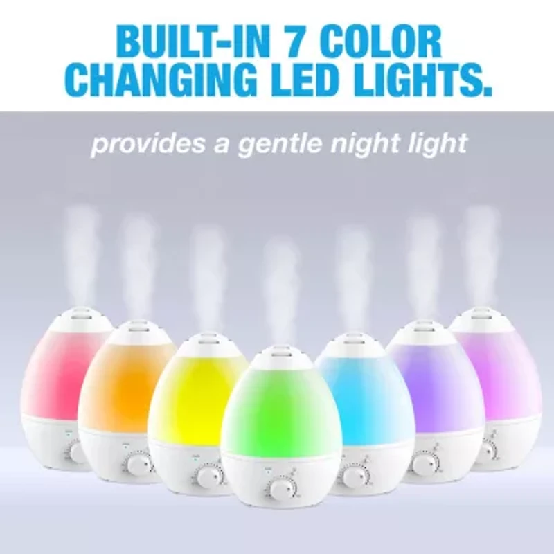 Bell + Howell Ultrasonic Color Changing Humidifier and Aroma Diffuser