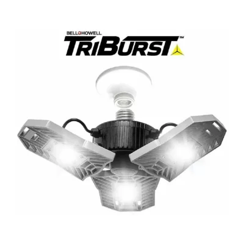 Bell + Howell Triburst Multi-Directional High Intensity Lighting for Indoor and Outdoor, Shop, Ceiling, and Garage Lighting
