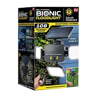 Bell + Howell Bionic Floodlight Solar-Powered, Motion-Sensing, Outdoor Light with Adjustable Panals