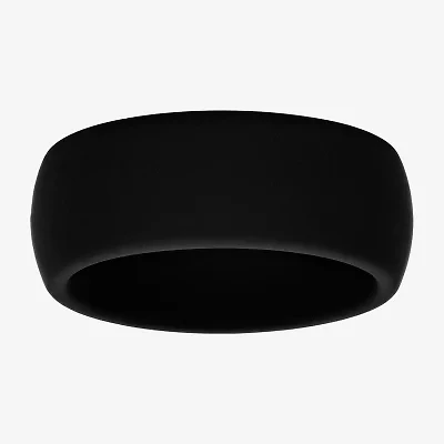Mens 8MM Silicone Wedding Band