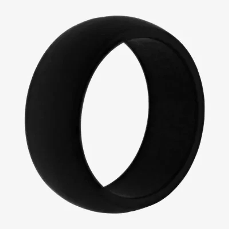 Mens 8MM Silicone Wedding Band