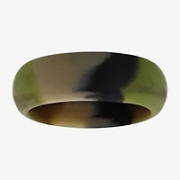 Camo Mens 8MM Silicone Wedding Band