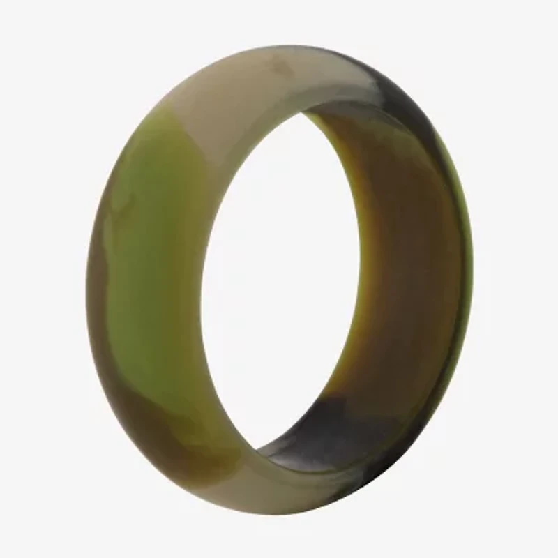 Camo Mens 8MM Silicone Wedding Band
