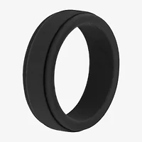 Mens 7MM Silicone Wedding Band
