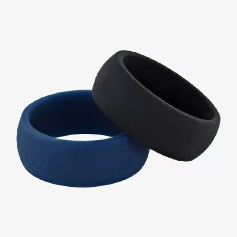 Mens 8MM Silicone Wedding Band
