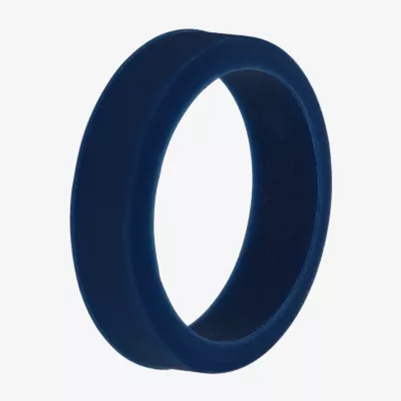 Mens 6MM Silicone Wedding Band