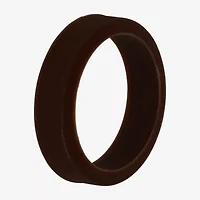 Mens 6MM Silicone Wedding Band