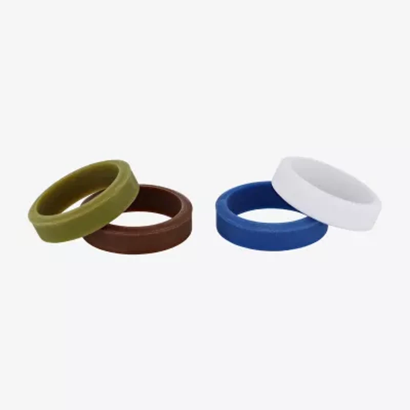 Mens 6MM Silicone Wedding Band