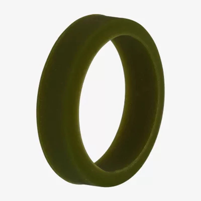 Mens 6MM Silicone Wedding Band