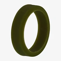 Mens 6MM Silicone Wedding Band