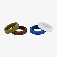 Mens 6MM Silicone Wedding Band