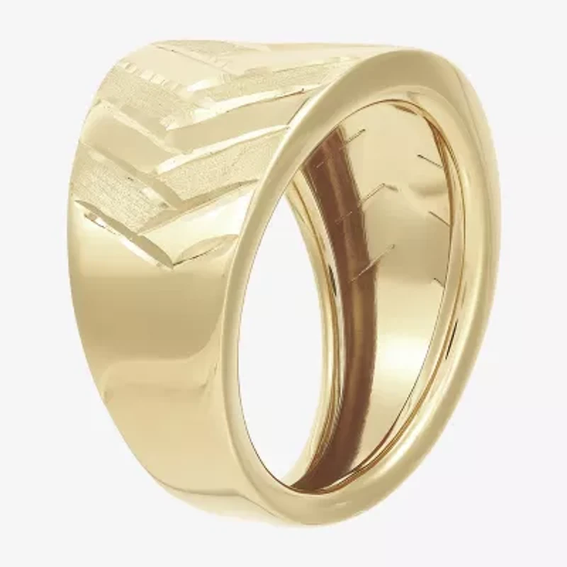 Made Italy Womens 13MM 14K Gold Band