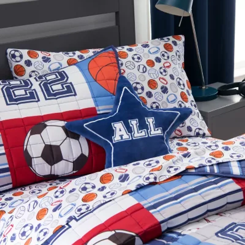 Under the Stars Kids Skyler Sports Quilt Set