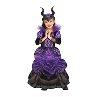 Girls Purple Wicked Queen Costume