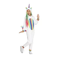 Little & Big Kid Girls Rainbow Unicorn Costume