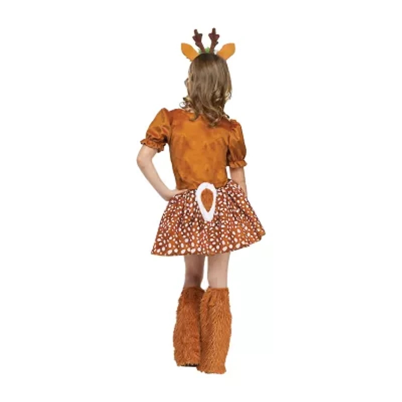 Little & Big Kid Girls Oh Deer Costume