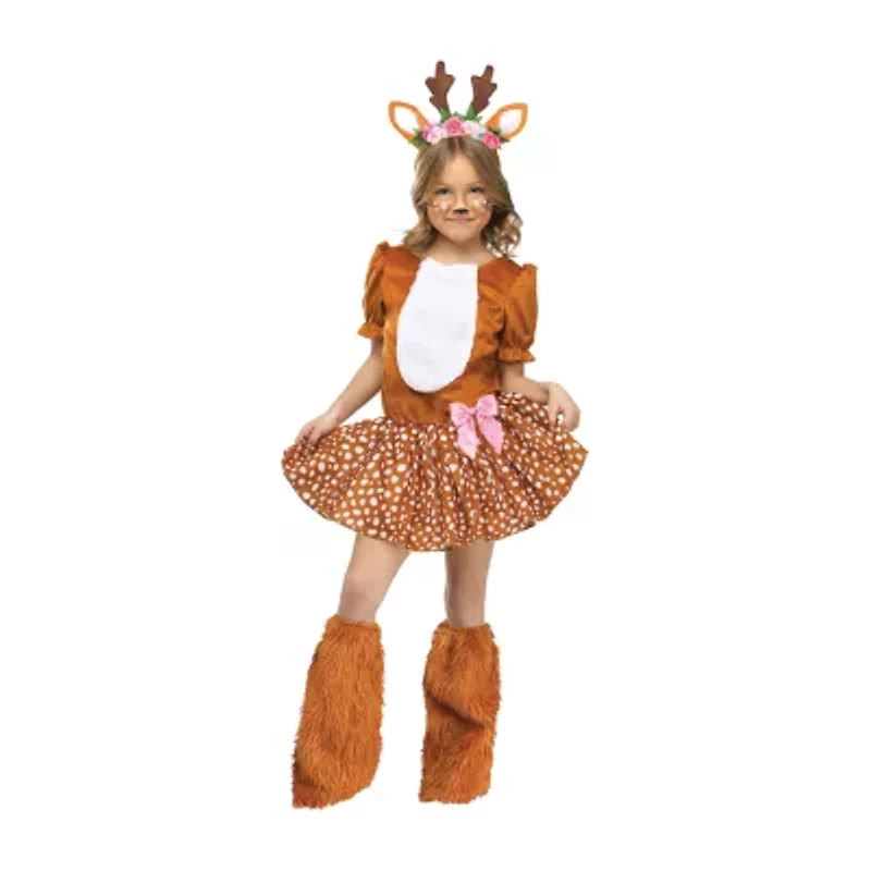 Little & Big Kid Girls Oh Deer Costume