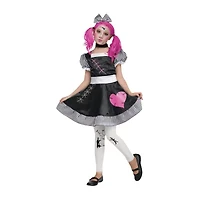 Little & Big Kid Girls Broken Doll Costume