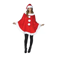 Womens Santa Poncho Costume