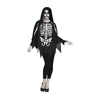 Womens Skeleton Poncho Costume