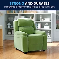 Charlie Padded Arm Recliner for Kids