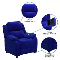 Charlie Padded Arm Recliner for Kids