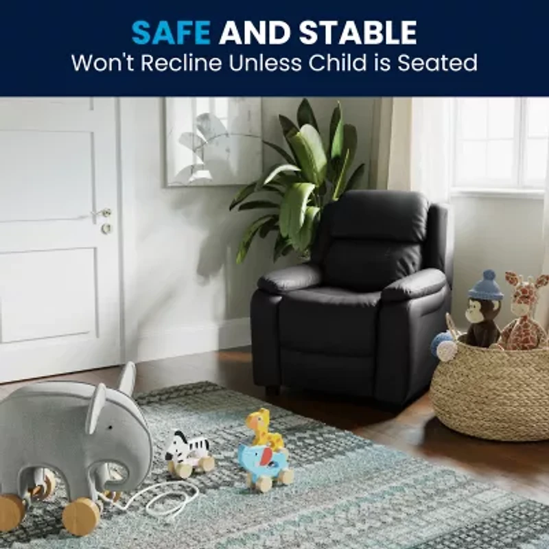 Charlie Padded Arm Recliner for Kids