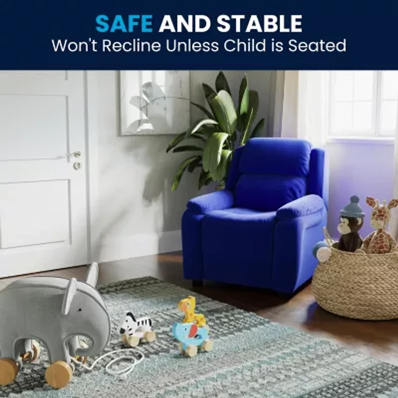 Charlie Padded Arm Recliner for Kids