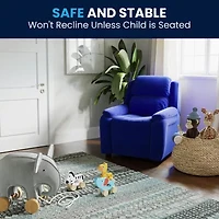 Charlie Padded Arm Recliner for Kids