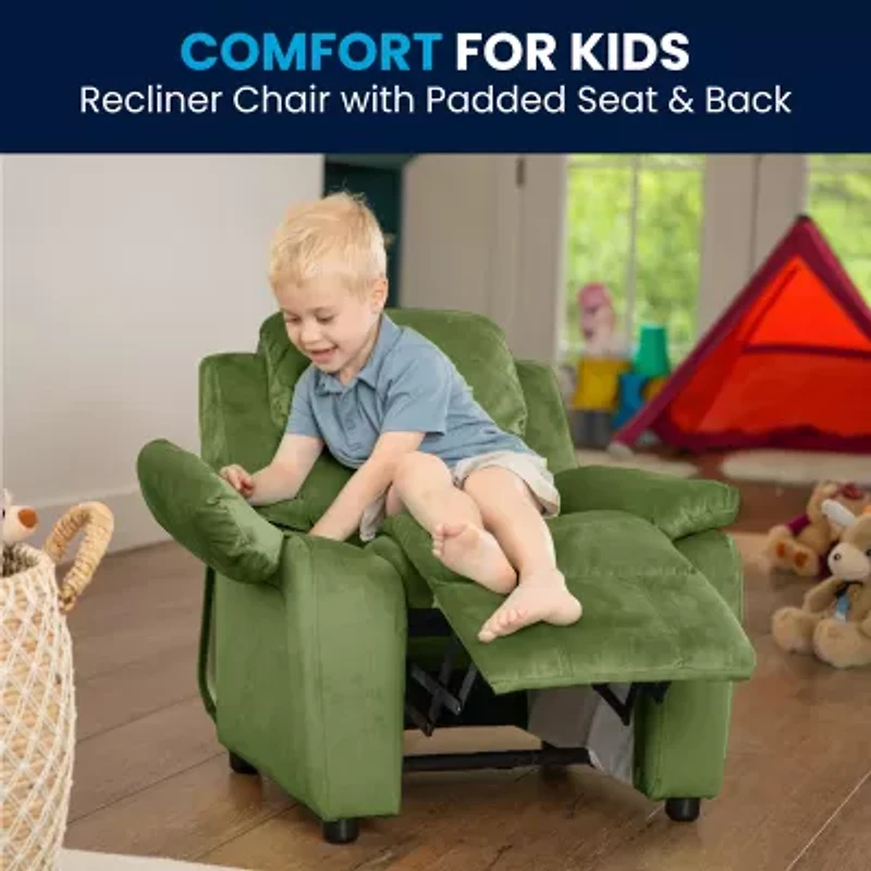 Charlie Padded Arm Recliner for Kids