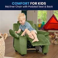 Charlie Padded Arm Recliner for Kids