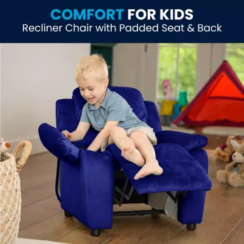 Charlie Padded Arm Recliner for Kids
