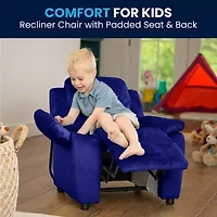 Charlie Padded Arm Recliner for Kids