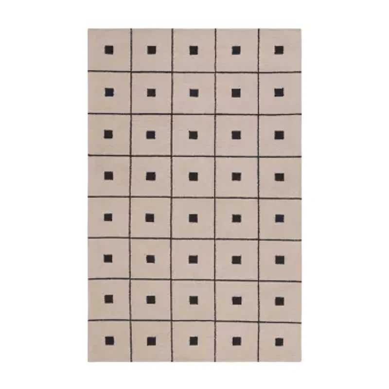Martha Stewart Sofia Geometric Hand Tufted Indoor Rectangular Area Rug