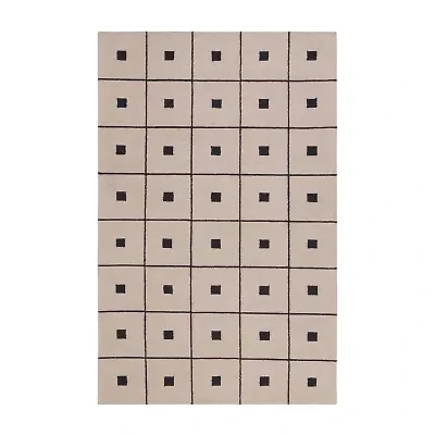 Martha Stewart Sofia Geometric Hand Tufted Indoor Rectangular Area Rug