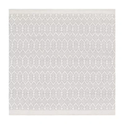 Martha Stewart Aria Bordered Loomed 6' X 6' Indoor Square Area Rug