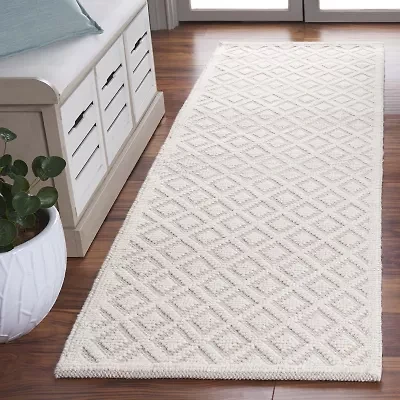 Martha Stewart Lyla Geometric Woven 27" X 96" Indoor Rectangular Runner