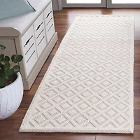 Martha Stewart Lyla Geometric Woven 27" X 96" Indoor Rectangular Runner