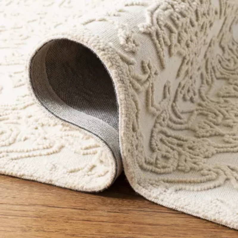 Martha Stewart Ella Medallion Hand Tufted Indoor Rectangular Area Rug