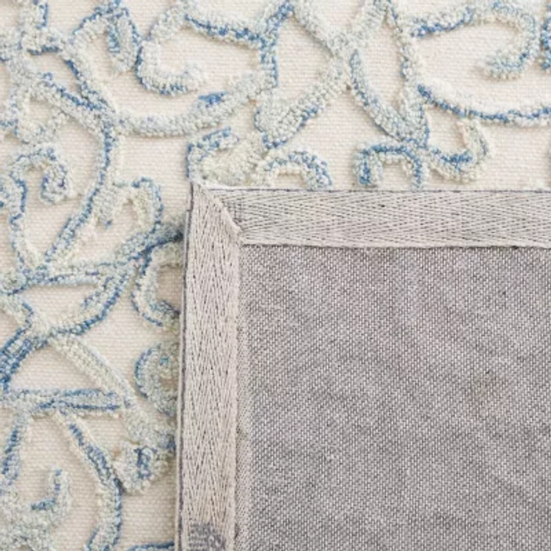 Martha Stewart Jada Floral Hand Tufted 27" X 96" Indoor Rectangular Runner