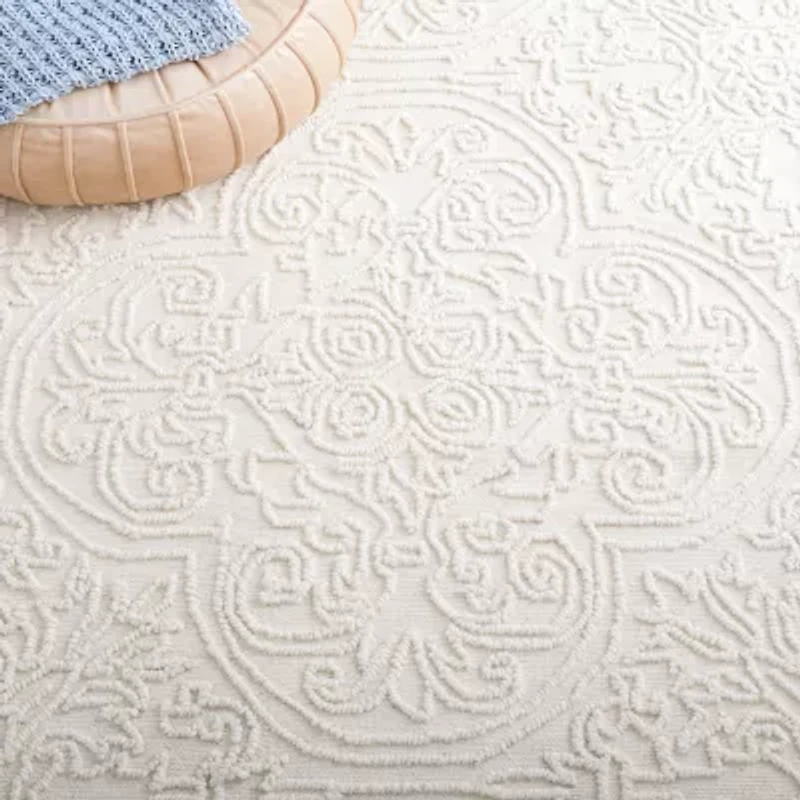 Martha Stewart Nora Medallion Hand Tufted 27" X 96" Indoor Rectangular Runner